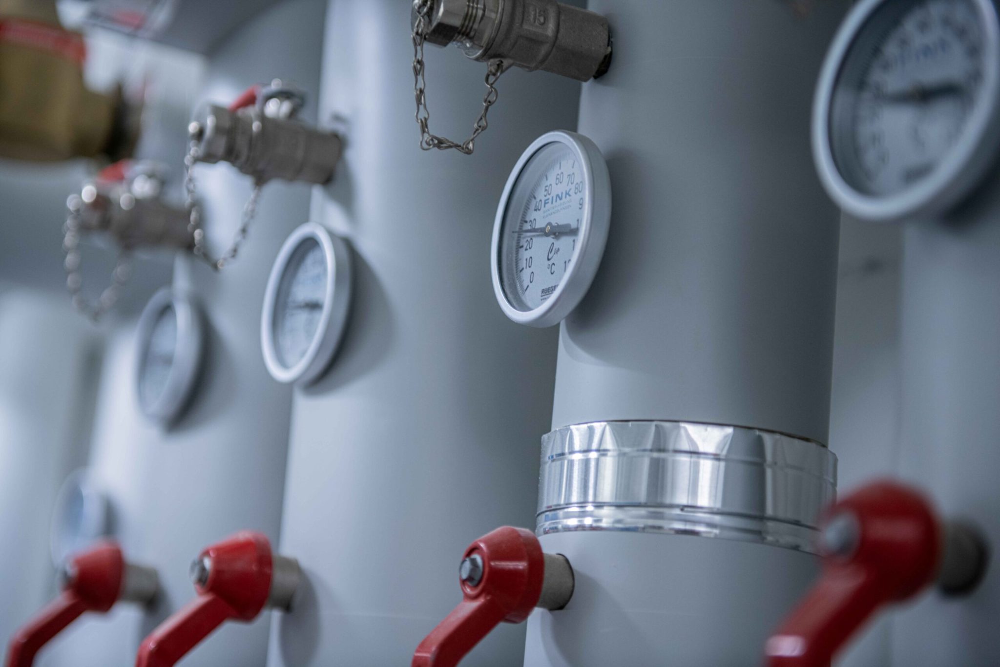 Anzeige an einem Wärmepumpen-Boiler